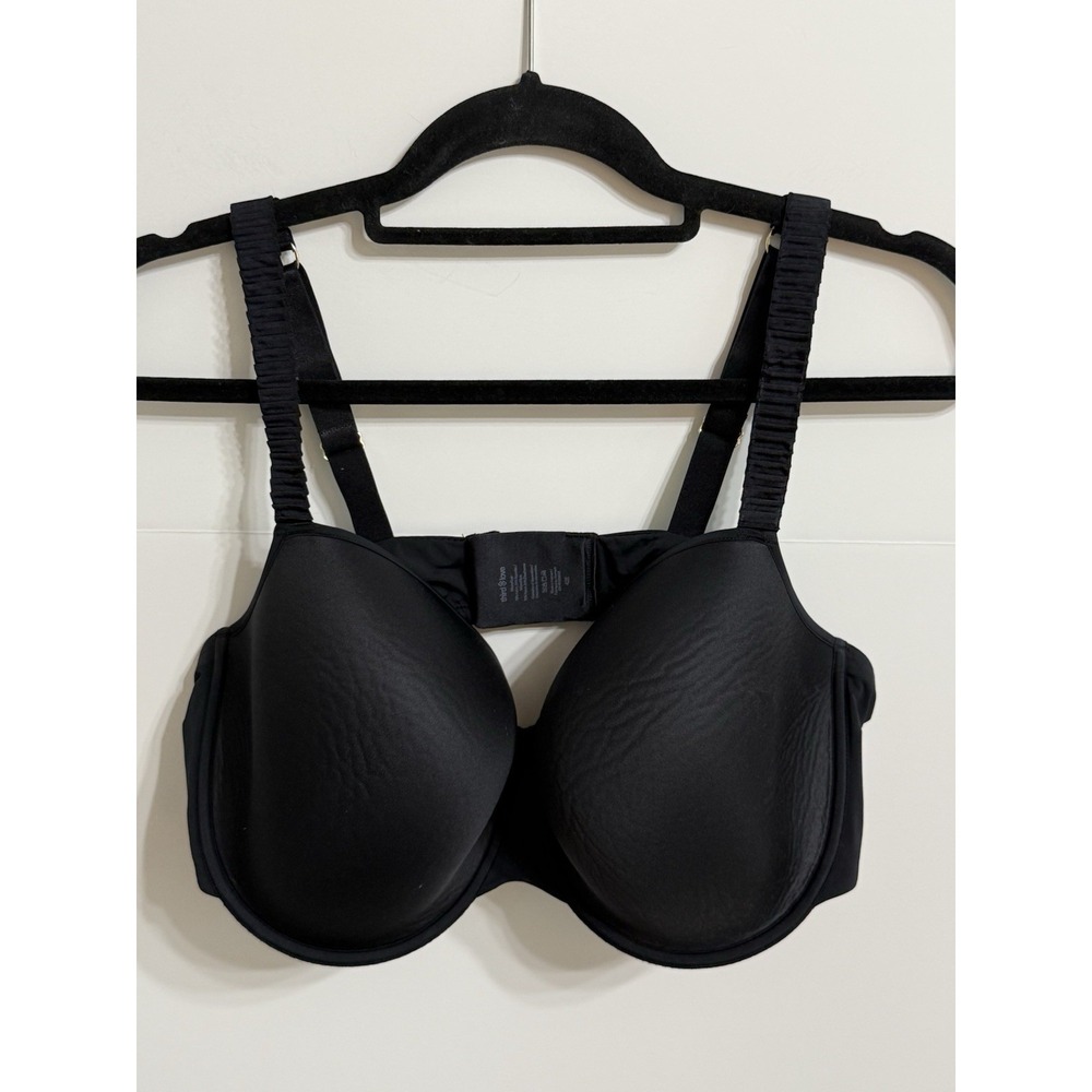 Thirdlove T-Shirt Bra Lined Women's 42E Black Stretch Microfiber Worn Once EUC